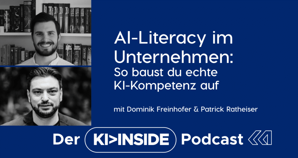 Podcastfolge über AI Literacy im Unternehmen und nachhaltigen Kompetenzaufbau