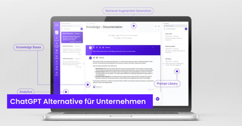 ChatGPT Alternative für Unternehmen - Mockup MyGPT